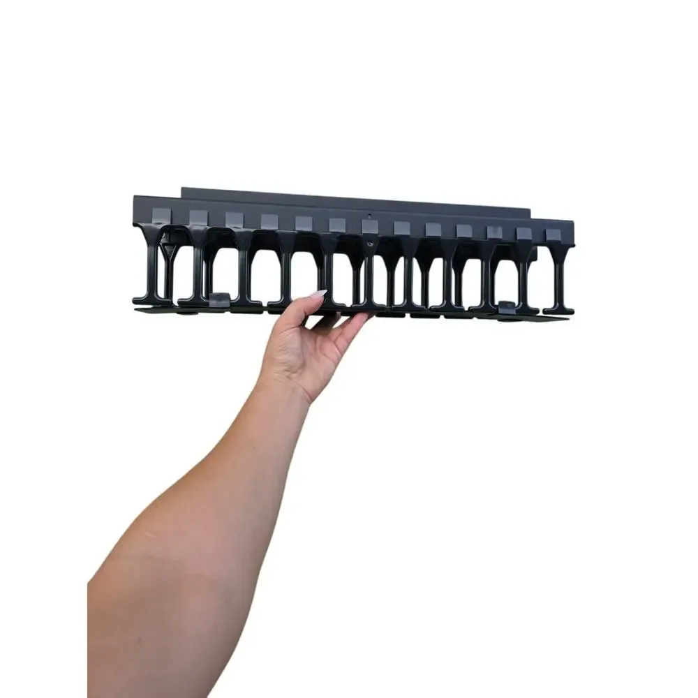 Open Box Panduit WMP1E‎ Horizontal Cable Manager, Black, 2 RU, Black